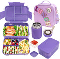 Preppy Lunch Box for Girls with 10oz Thermo - Insulated 3-Piece Set