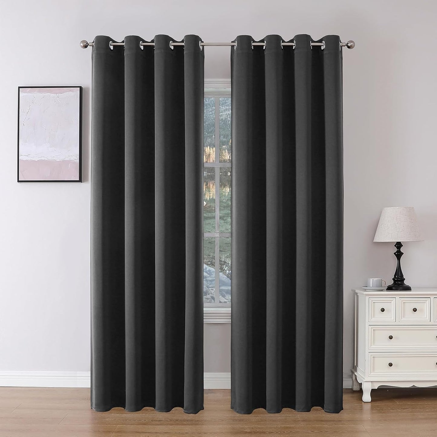 Joydeco Blackout Curtains 95 Inch Length for Room Darkening