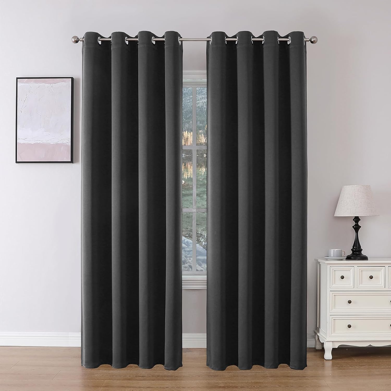 Joydeco Blackout Curtains 95 Inch Length for Room Darkening