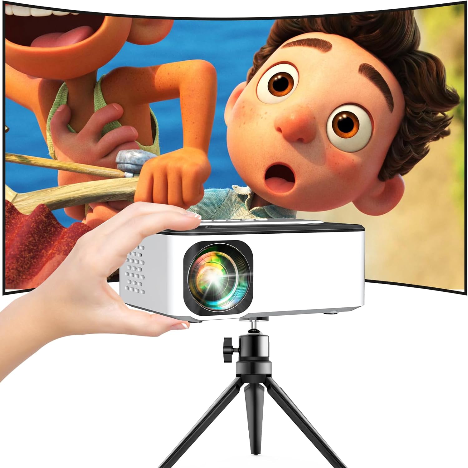 Mini Projector Full HD 1080P Supported for Home Theater Use