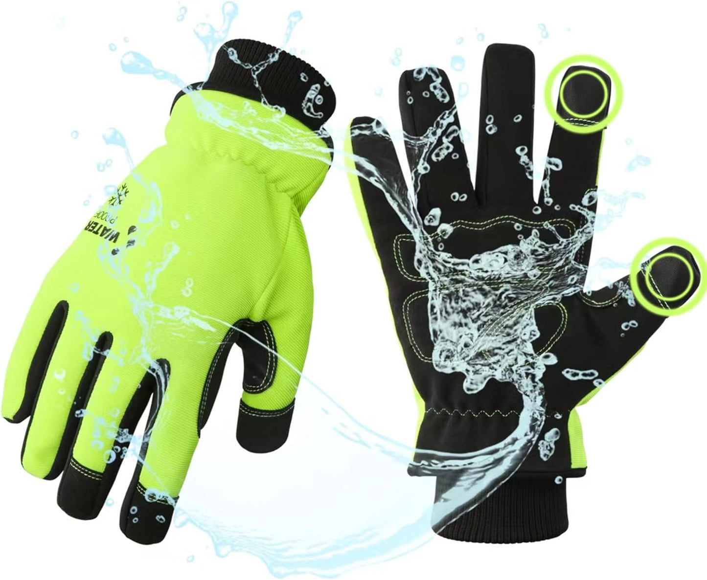 DULFINE Waterproof Work Gloves: High Dexterity, Excellent Grip!