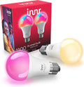 innr Zigbee A19 Smart Bulb 2-Pack - Bright Color LED