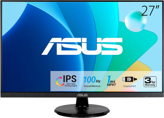 ASUS 27 Full HD Monitor - Work & Play with Eye Care Tech