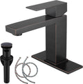 Oil Rubbed Bronze Bathroom Faucet with Pop Up Drain for Elegance