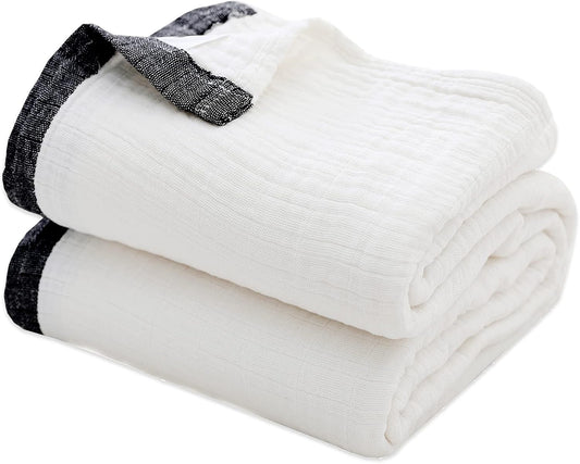 SE SOFTEXLY Muslin Cotton Blanket for All Seasons, Soft & Cozy