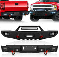 Front and Rear Bumpers Compatible with 2015-2019 Chevy Silverado