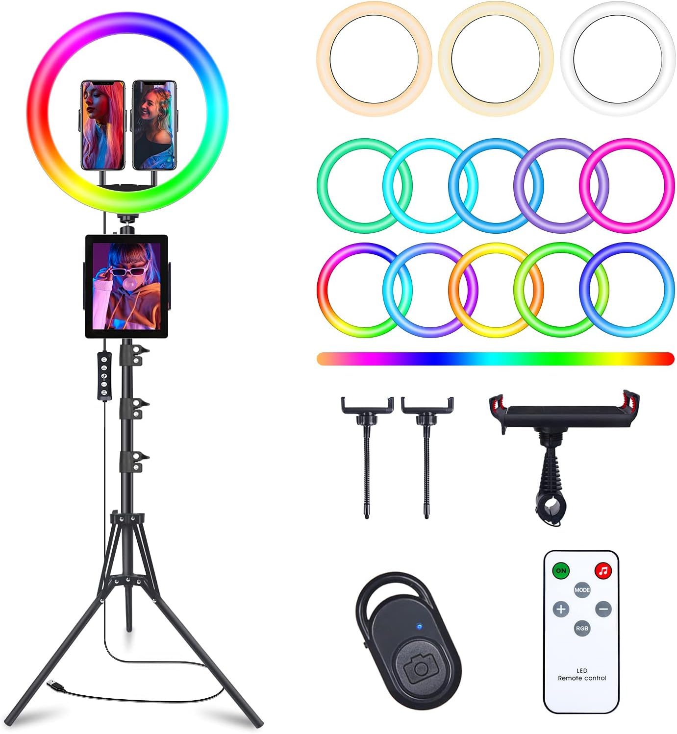 13 Selfie Ring Light with Tripod Stand for Perfect Lighting