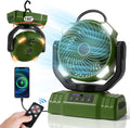 Portable Rechargeable Camping Fan & Light Combo