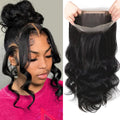 360 Lace Frontal Human Hair Body Wave 22in - Natural, Full Coverage