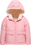 Girls' Puffer Coats Warm Hooded Jacket 4-12 Years - Cozy Waterproof