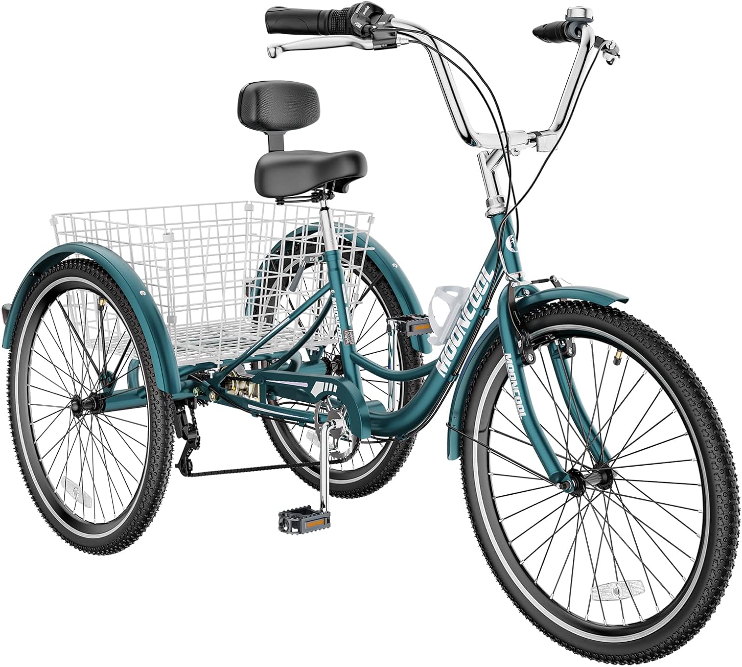 MOONCOOL Adult Tricycles 3 Wheel 7 Speed Trikes for Comfort
