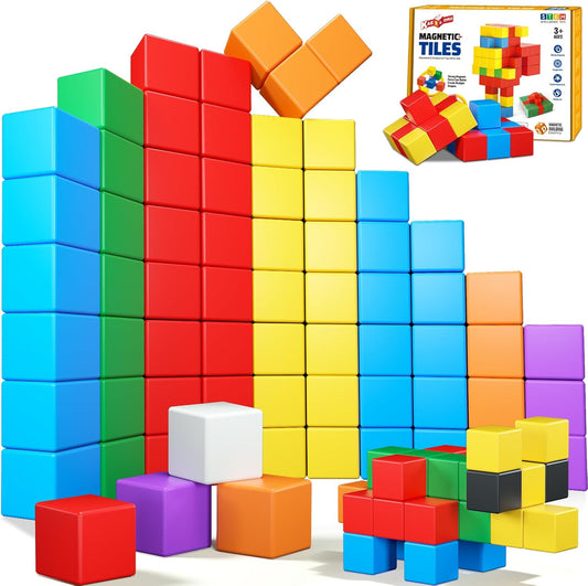 32PCS Magnetic Building Blocks for Toddlers - STEM Learning Fun!