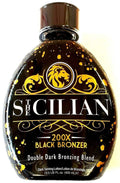 The Sicilian 200X Dark Black Bronzer Tanning Lotion - Deep Glow