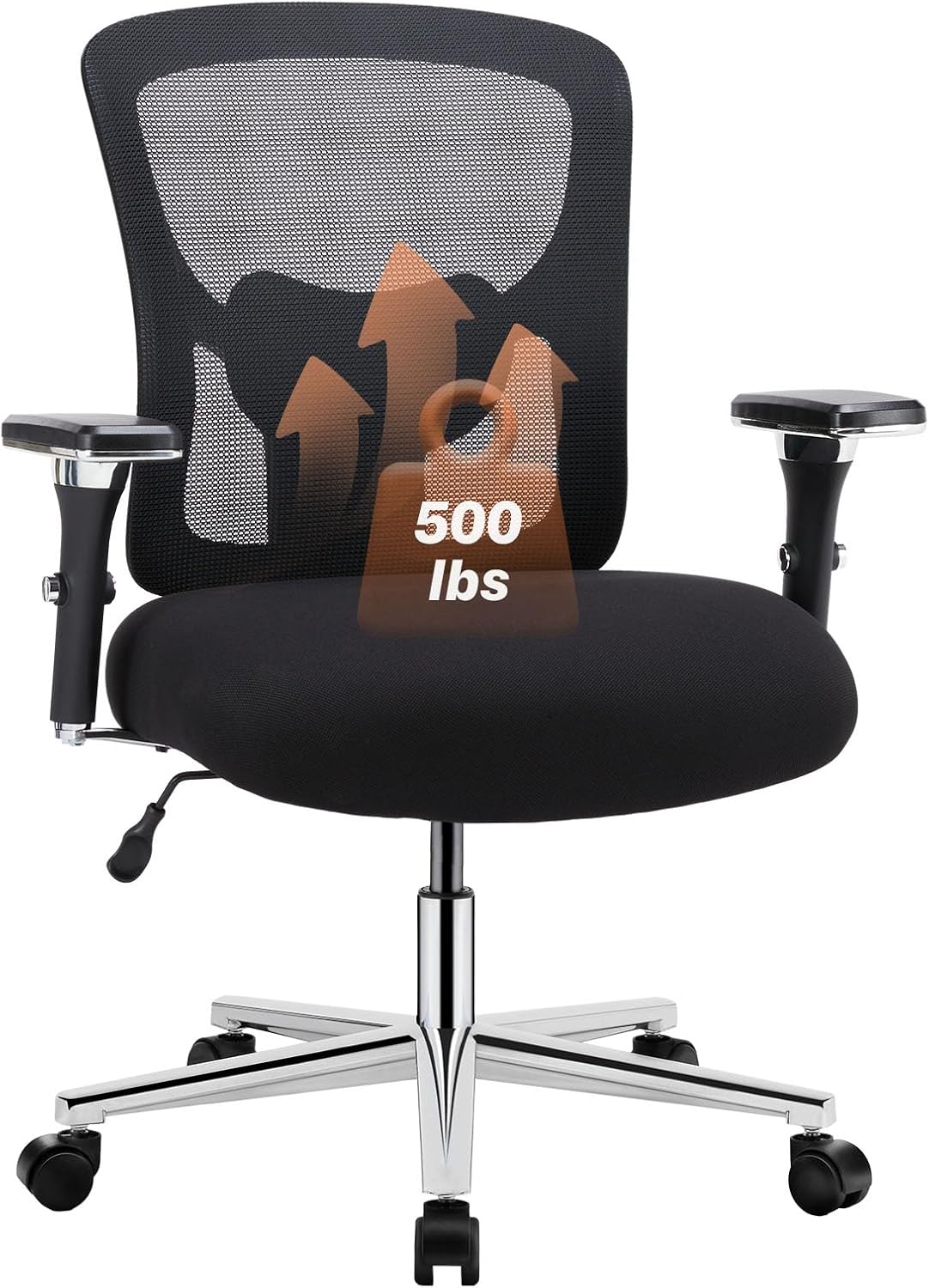 500lbs Heavy Duty Office Chair with Adjustable Support