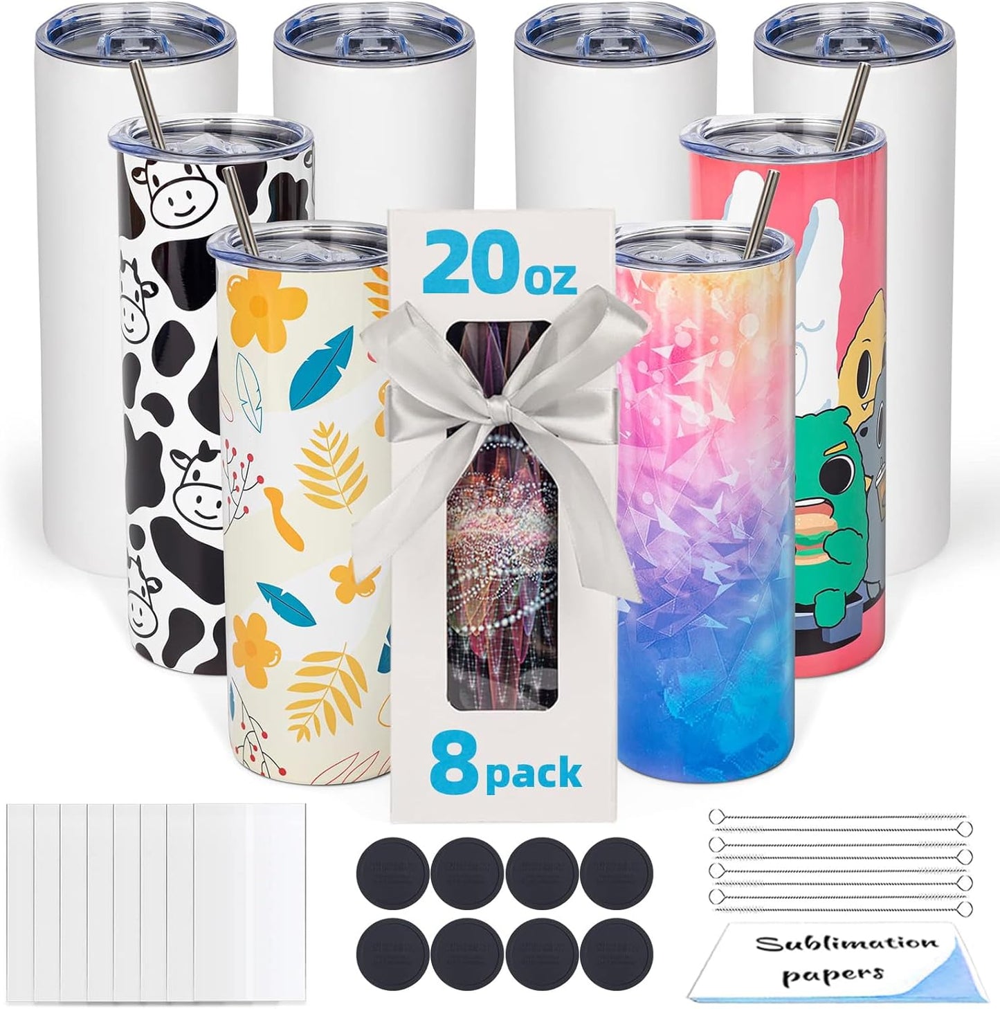 20oz Sublimation Tumblers Blanks for Customization in Bulk