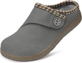 Women's Wide Width Suede Fuzzy Slippers - Warm, Supportive Comfort