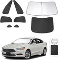 Windshield Sun Shade Custom Fit for 2013-2021 Ford Fusion - Keeps Car