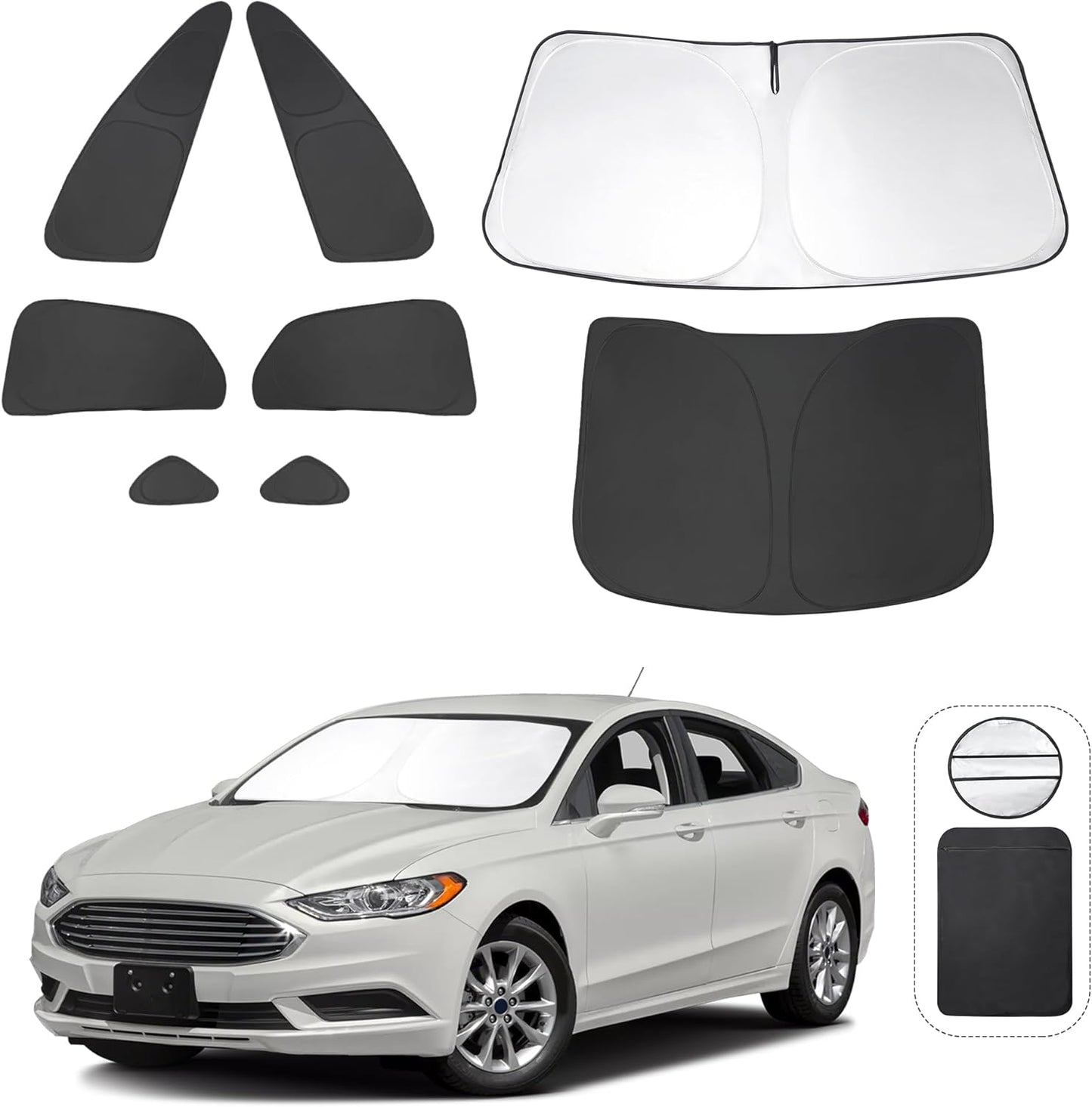 Custom Fit Windshield Sun Shade for 2013-2021 Ford Fusion