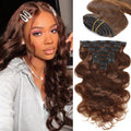 Clip In Hair Extensions Body Wave 120g 8Pcs 20 Clips - Natural Volume