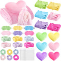 Sleepover Party Supplies Throw Blanket Spa Headband Heart Pillows