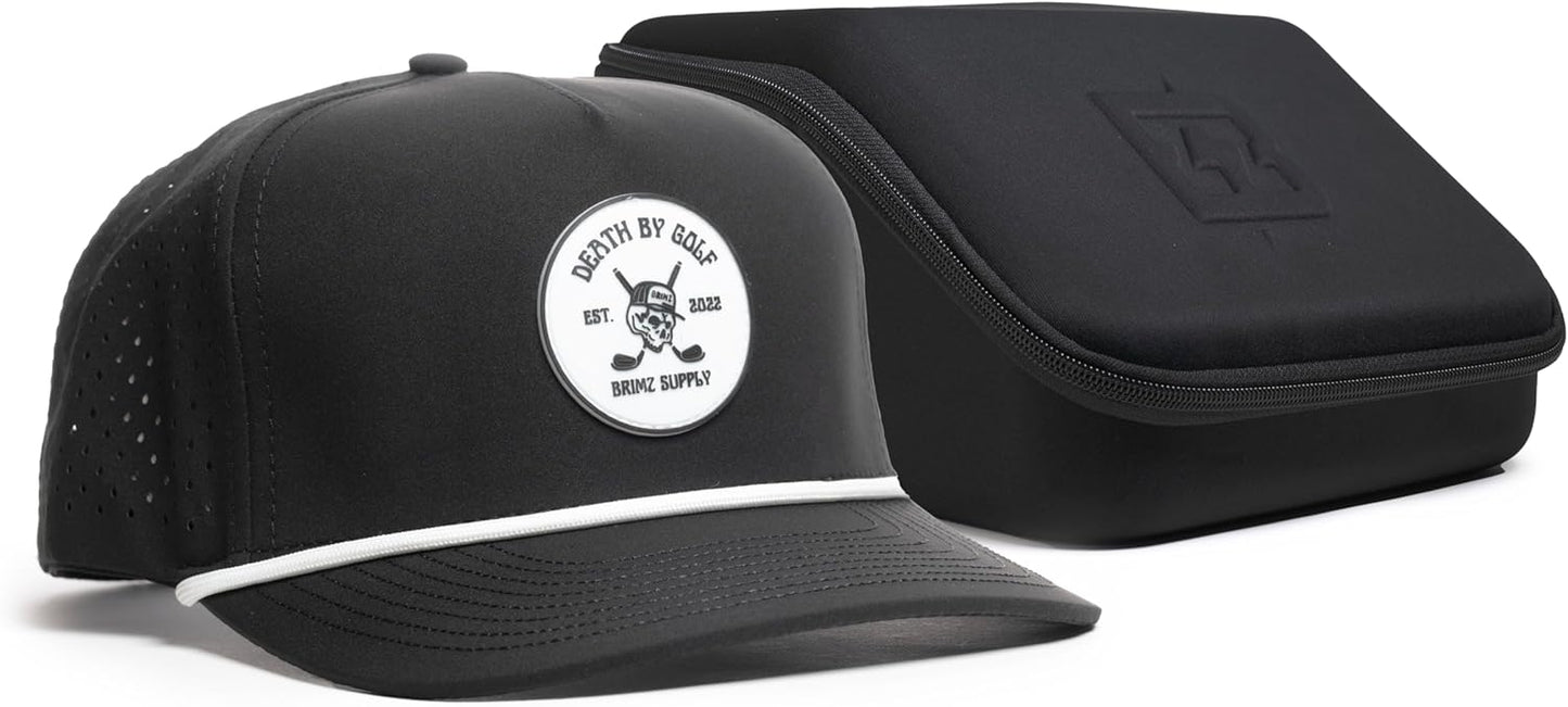 BRIMZ Golf Performance Hat with Magnetic Ball Marker & Tee Holder