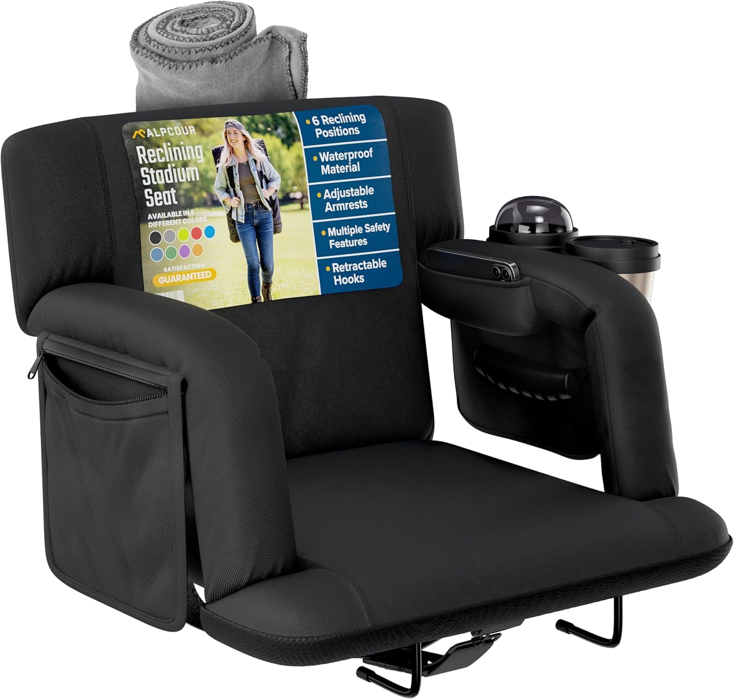 Reclining Stadium Seats with Back Support for Ultimate Comfort
