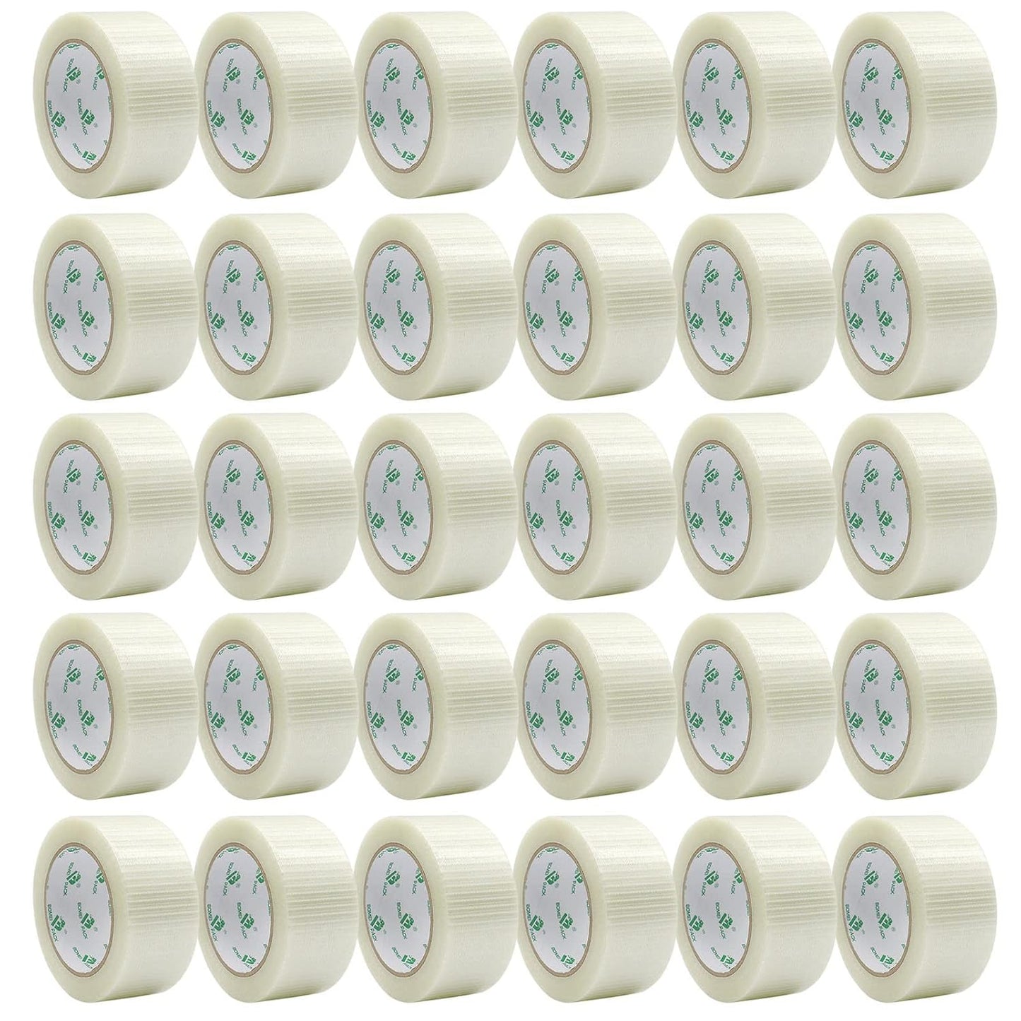 BOMEI PACK Reinforced Packing Tape for Heavy-Duty Use 2 in x 30 yd