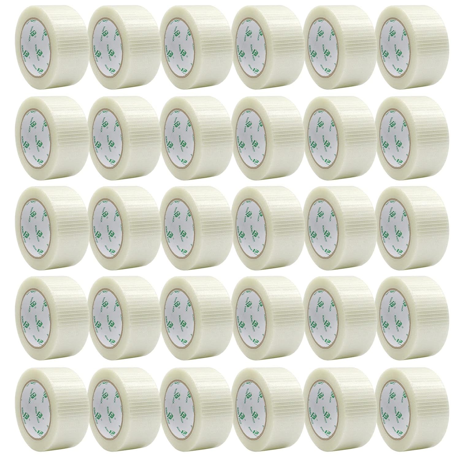 BOMEI PACK Reinforced Packing Tape for Heavy-Duty Use 2 in x 30 yd