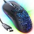 C306 Gaming Mouse Lightweight Wired RGB Mouse - Ergonomic 12800 DPI