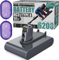 EGR Upgraded 6200mAh DC35 Battery Replacement - Longer Run Time