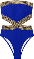 Milumia Women's Stitch Detail Strapless One Piece Swimsuit Review