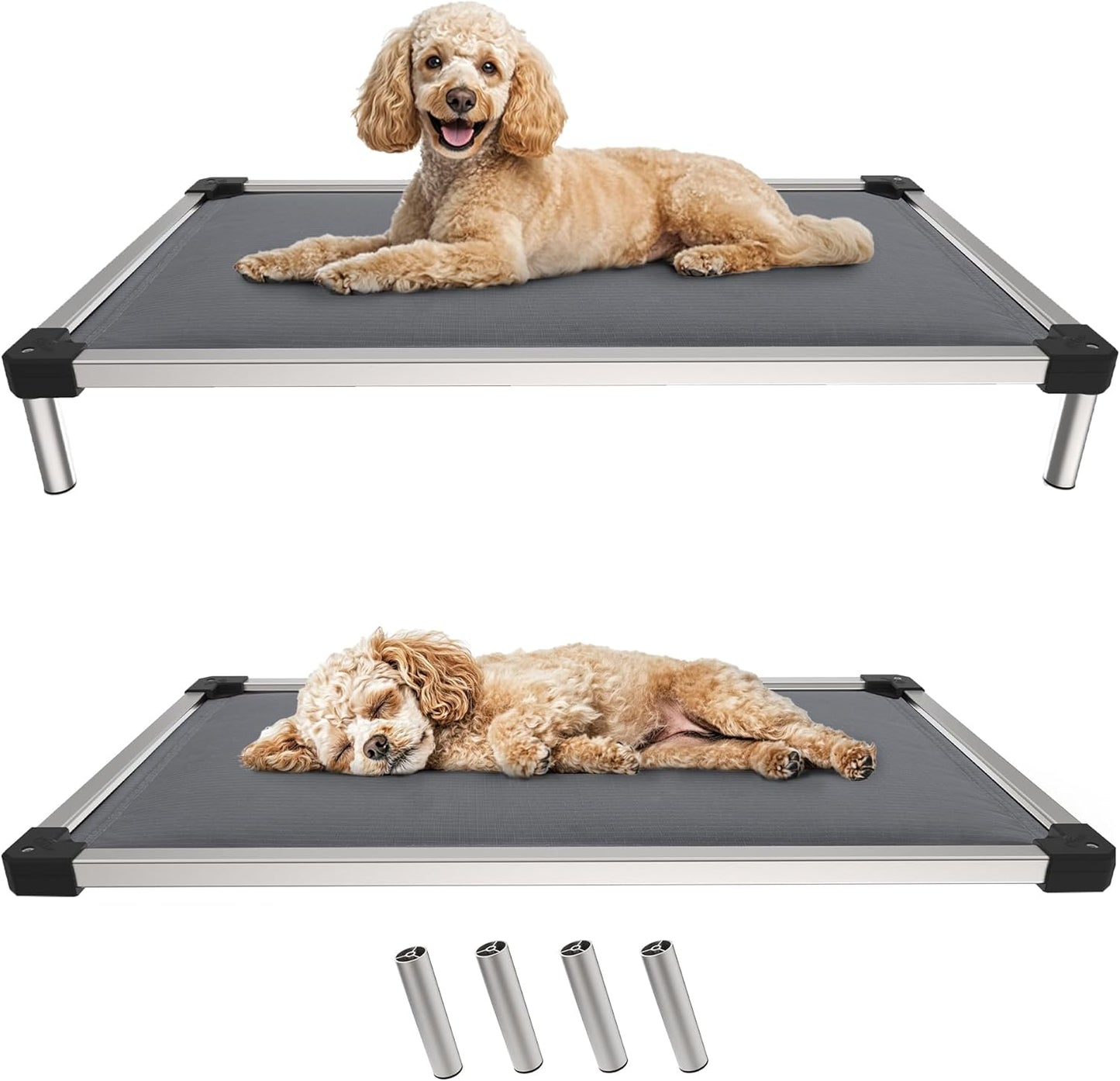 FXW TitanNest Chew-Proof Elevated Dog Bed for Small Dogs