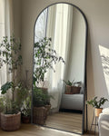 Full Length Mirror with Stand 58in x 18in Arched Full Body Mirror