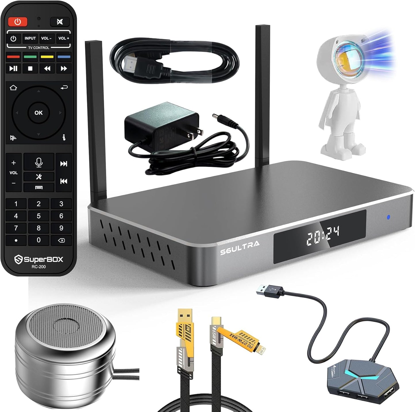 Ultimate Entertainment Bundle 2025: Voice Control, Parental Control, 4G+128G Storage
