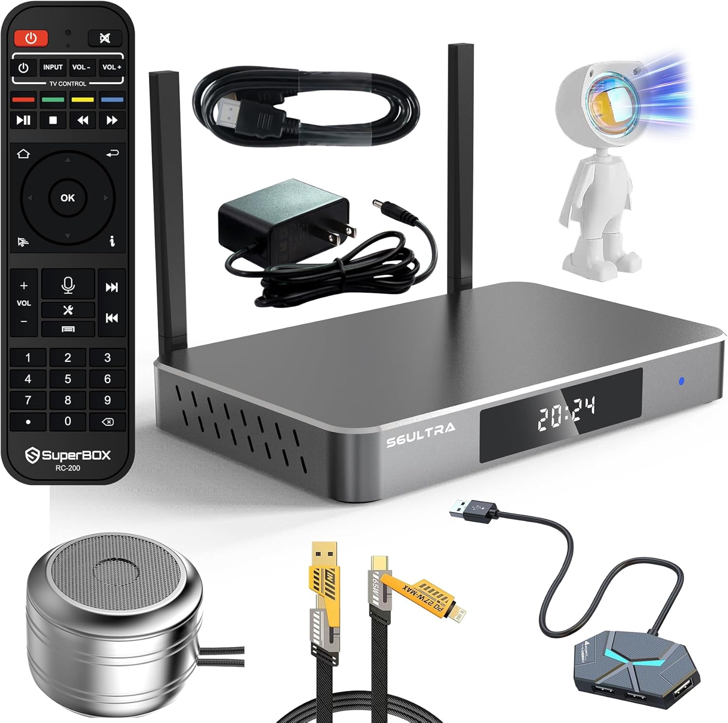 Ultimate Entertainment Bundle 2025: Voice Control, Parental Control, 4G+128G Storage