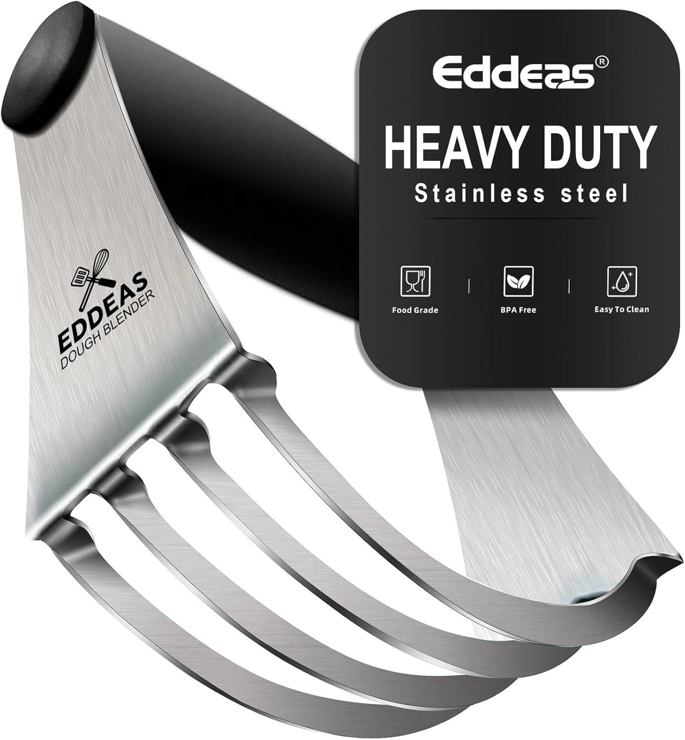 Heavy Duty Stainless Steel Dough Blender by Eddeas