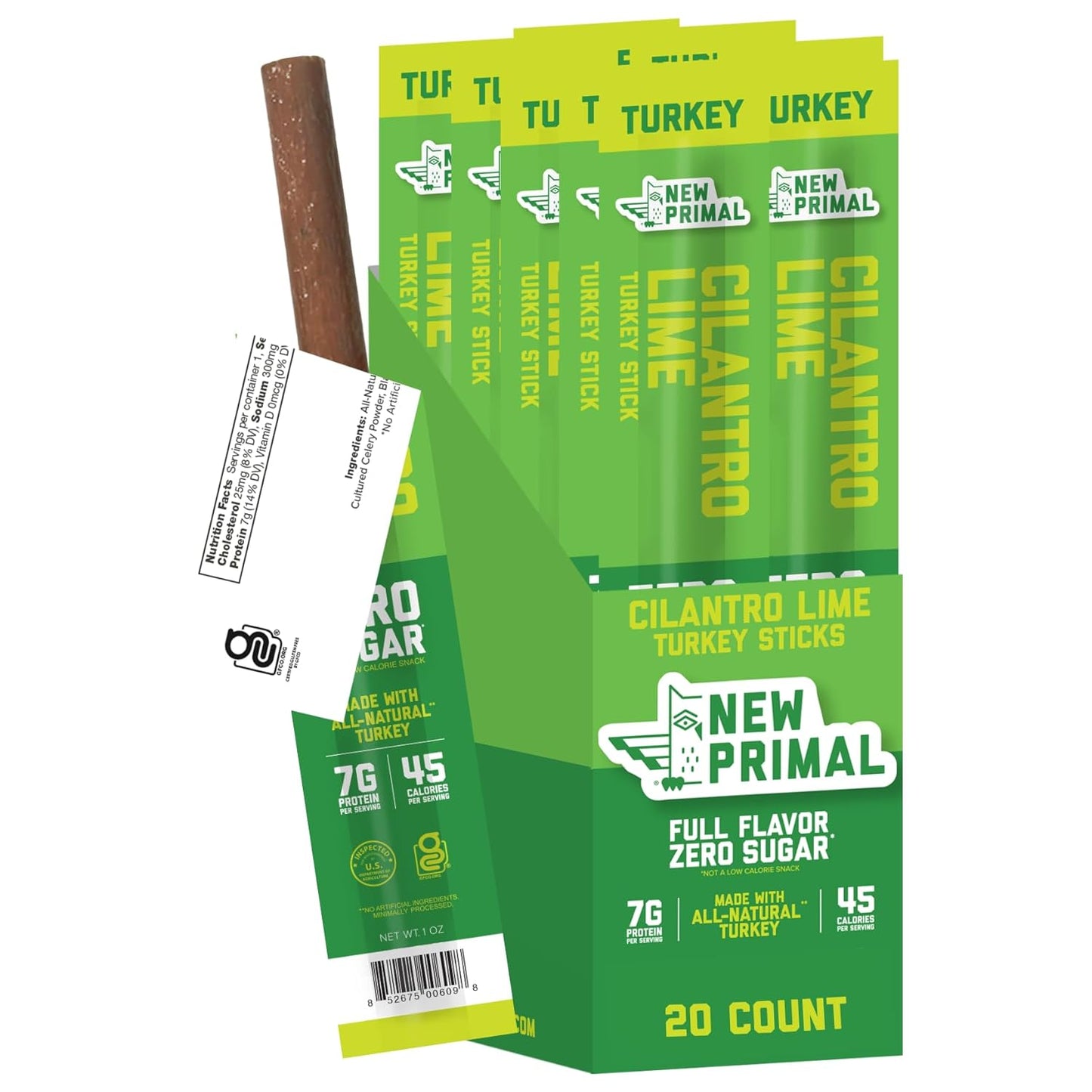 Cilantro Lime Turkey Sticks - Keto, Gluten Free Healthy Snack