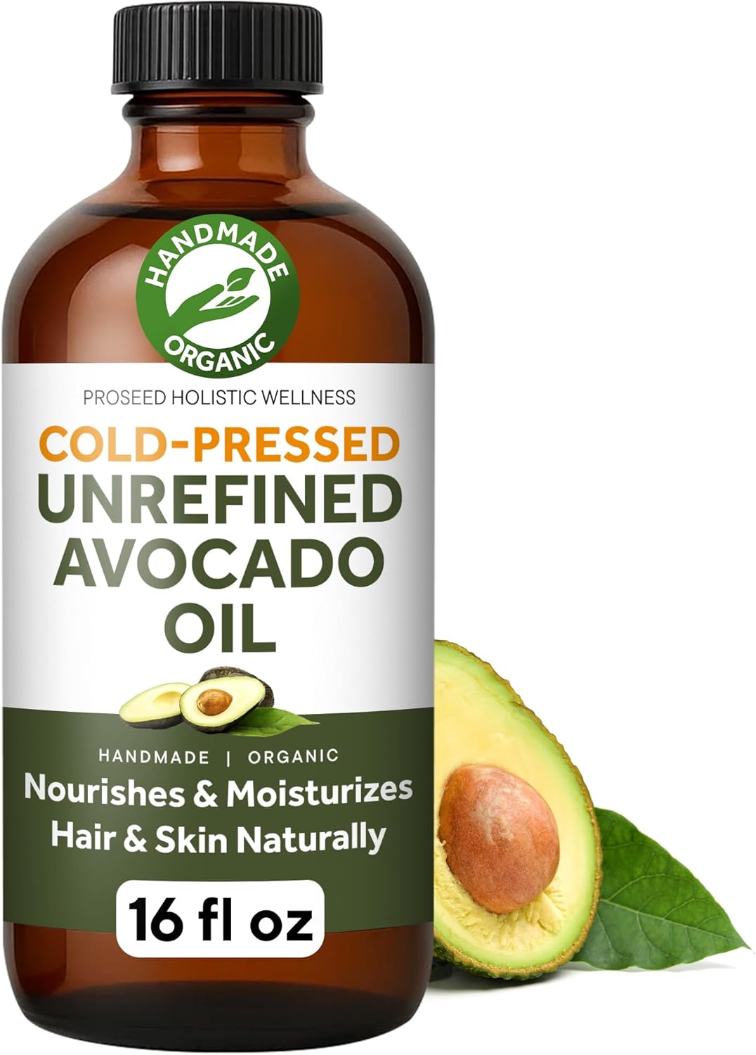 ProSeed Handmade Raw Avocado Oil for Skin, Hair & Cooking