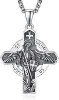 Admetus Sterling Silver Patron Saint Necklace for Meaningful Gifts