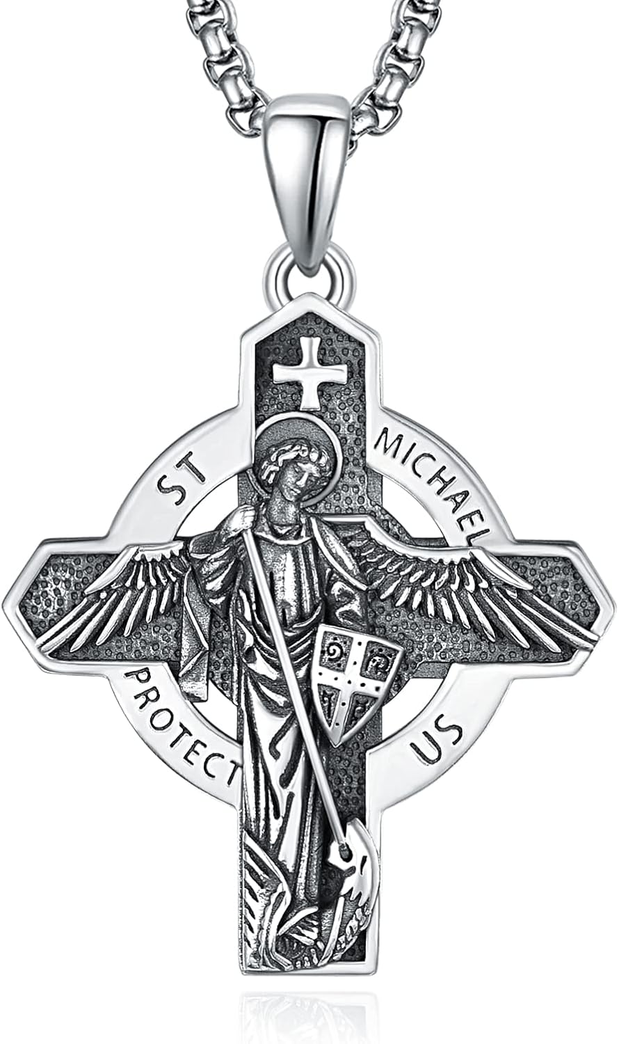 ADMETUS 925 Sterling Silver Patron Saint Necklace Review