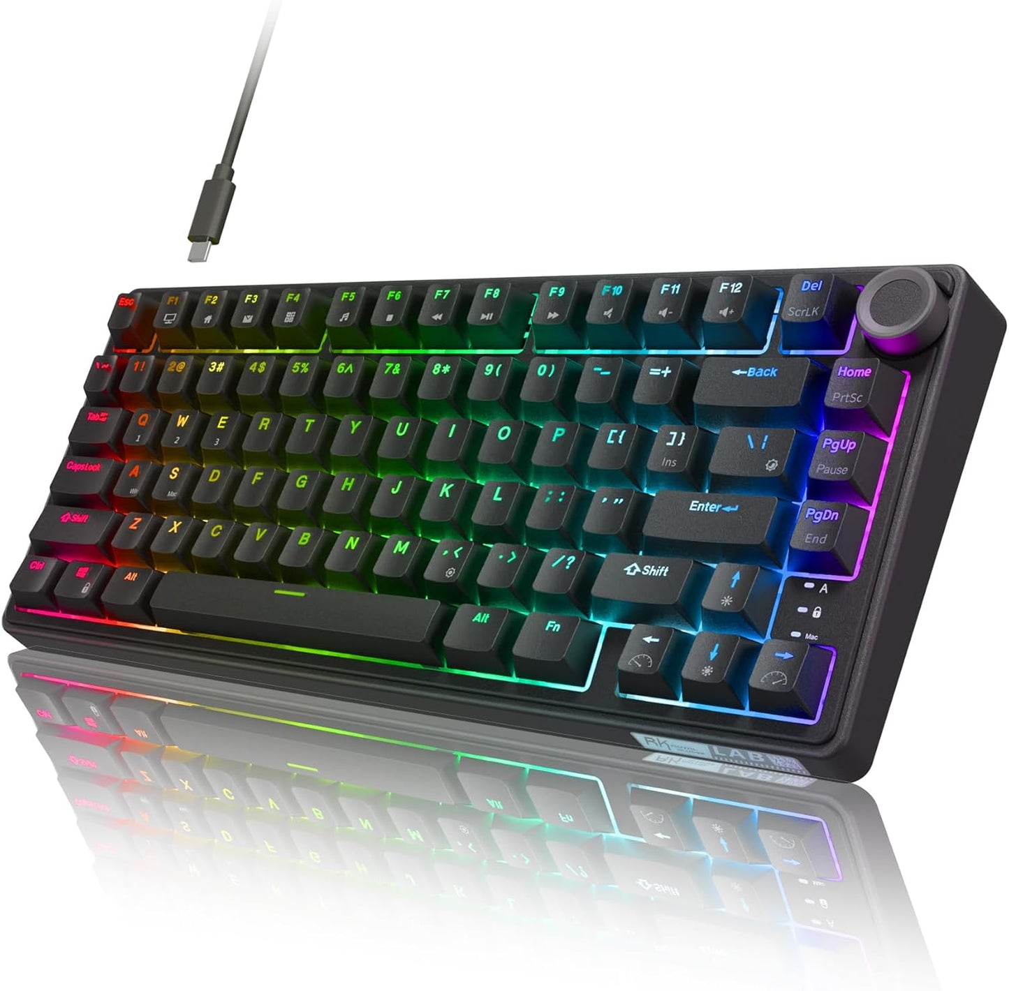RK ROYAL KLUDGE R75 Gaming Keyboard: Hot-Swap & Volume Knob