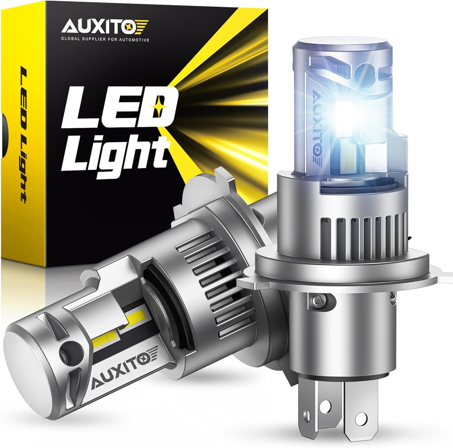 AUXITO H4 Fog Bulbs 30000LM Super Bright Mini Size 2PCS