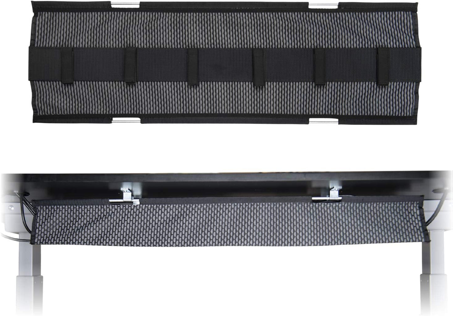 Perfect Posture Mesh Cable Organizer for Clean Desk Setup