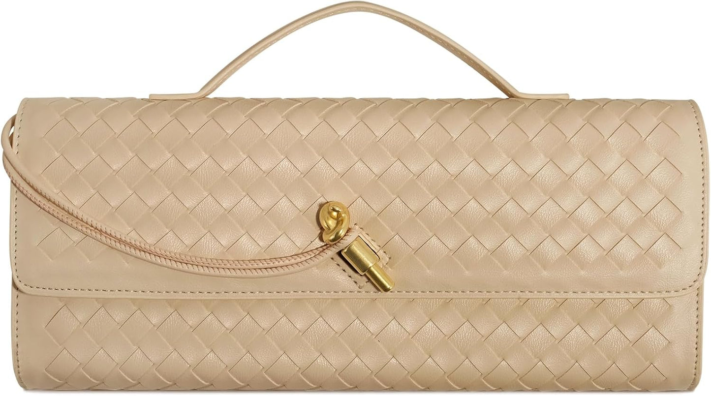 Woven Clutch Purses for Women by Jumping Deer - Stylish Bag
