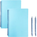 Spiral Graph Notebook 2 Pack A5 Grid Journal - Value Set