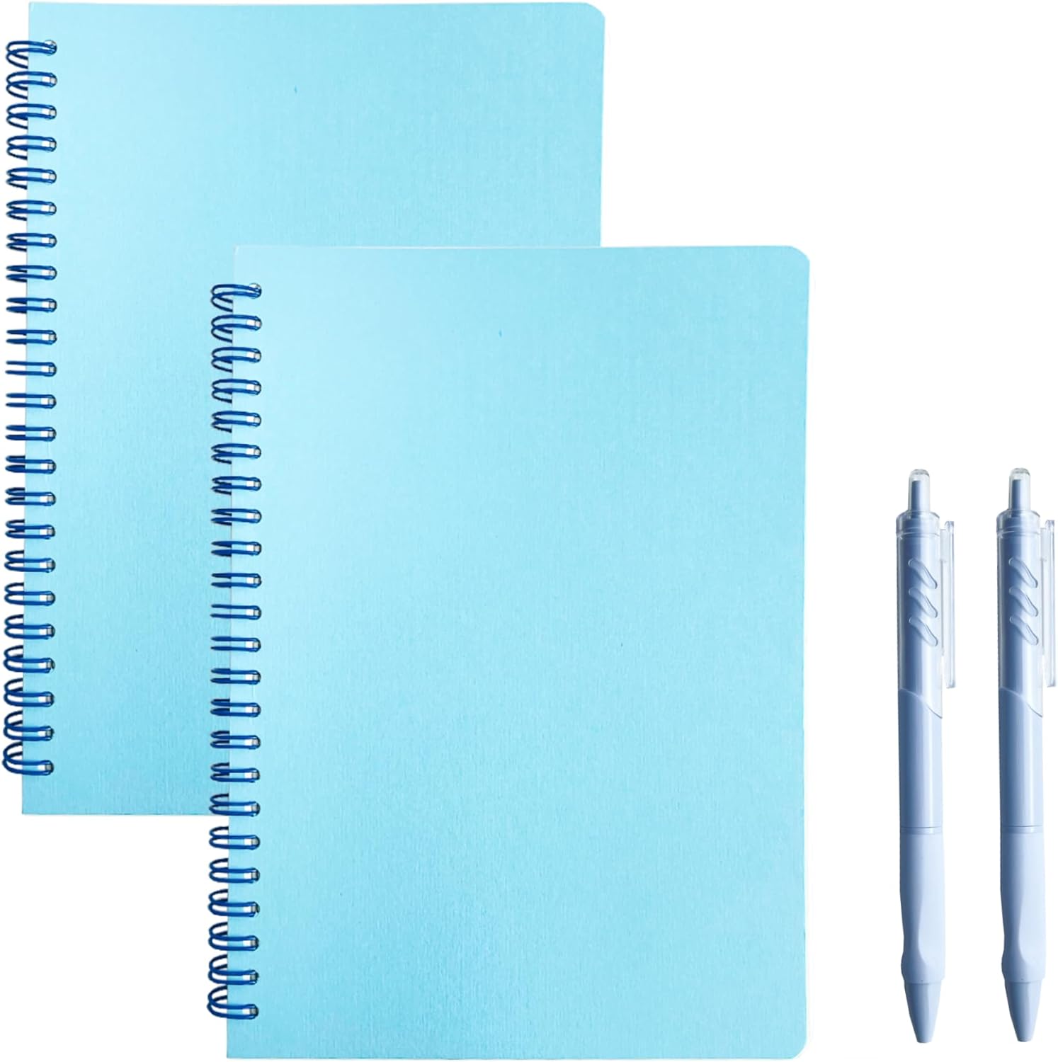 YADUO A5 Grid Journal 2 Pack - Thick Graph Pages, 200 Pages - Ideal for School & Office - Includes 2 Gift Pens! 