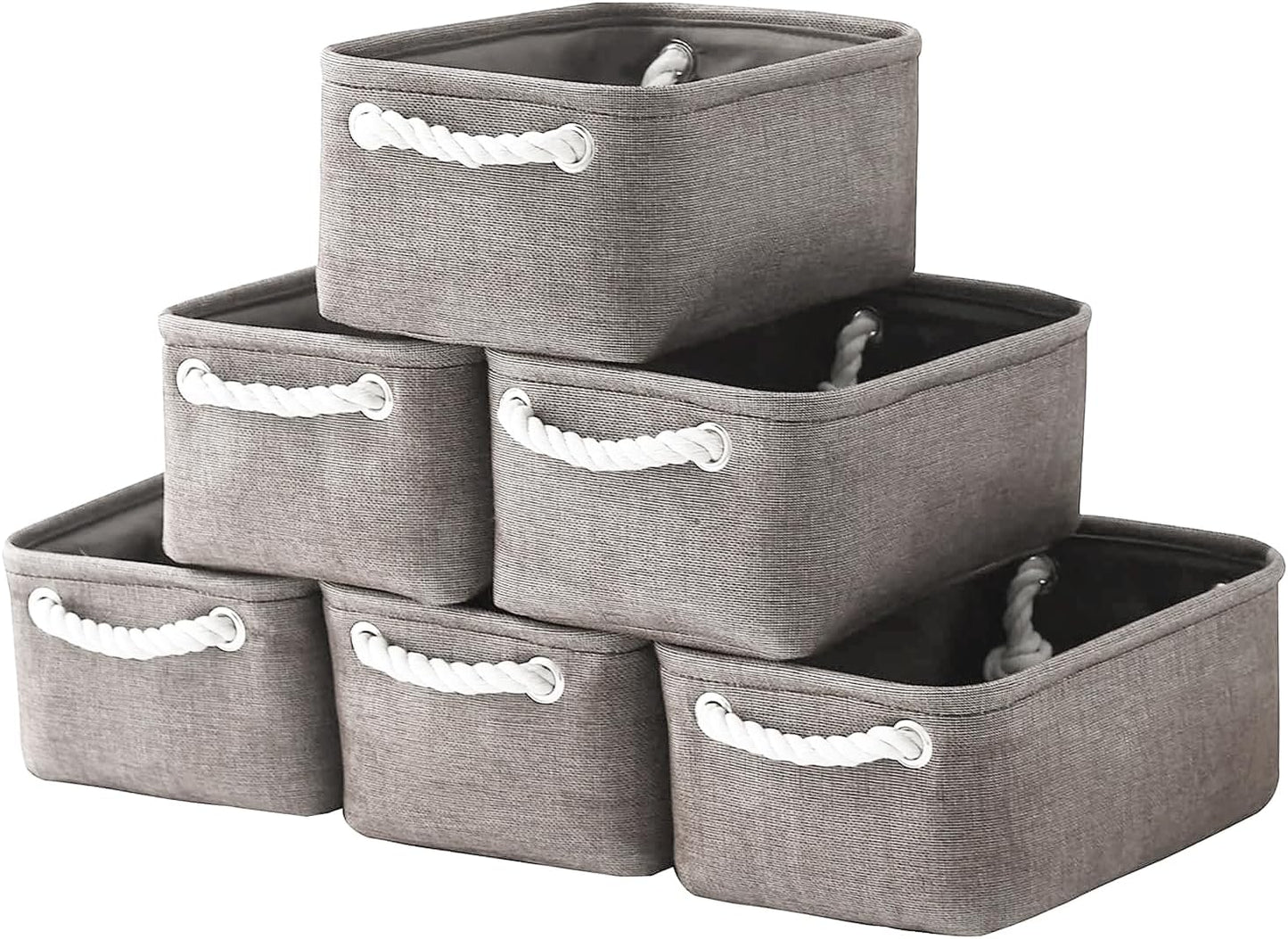 TheWarmHome Foldable Small Storage Baskets for Home Organization