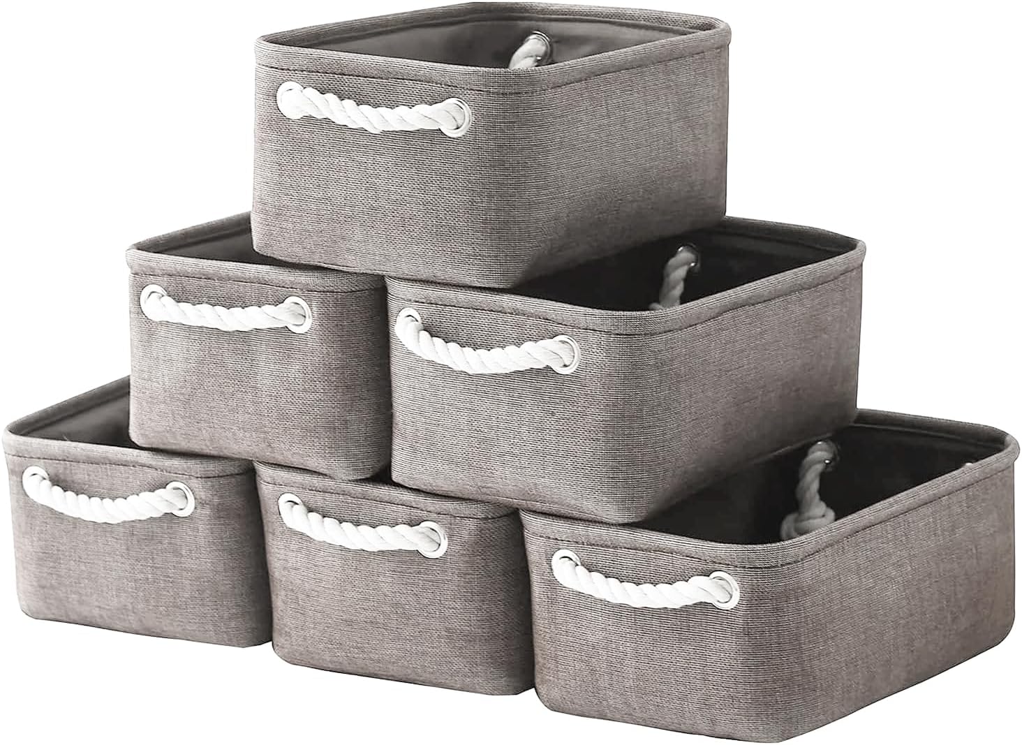 TheWarmHome Foldable Small Storage Baskets for Home Organization