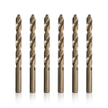 Drill America W Cobalt Drill Bit Pack of 6 - Durable Metal Drilling