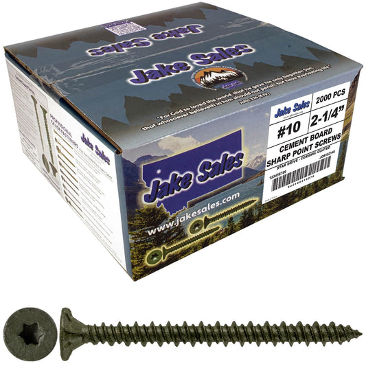 Jake Sales Cement Board Screws for Fastening Tile Board Securely